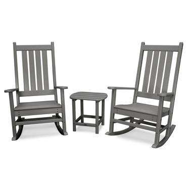 Polywood black rocking discount chairs